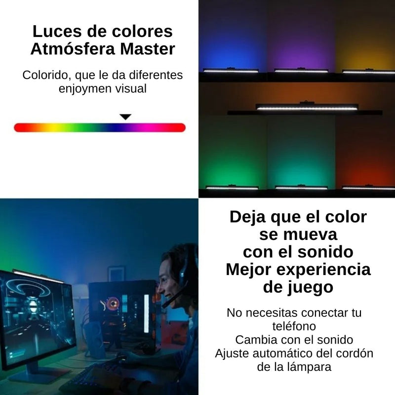 Barra LED Doble Modo: RGB y Luz Blanca