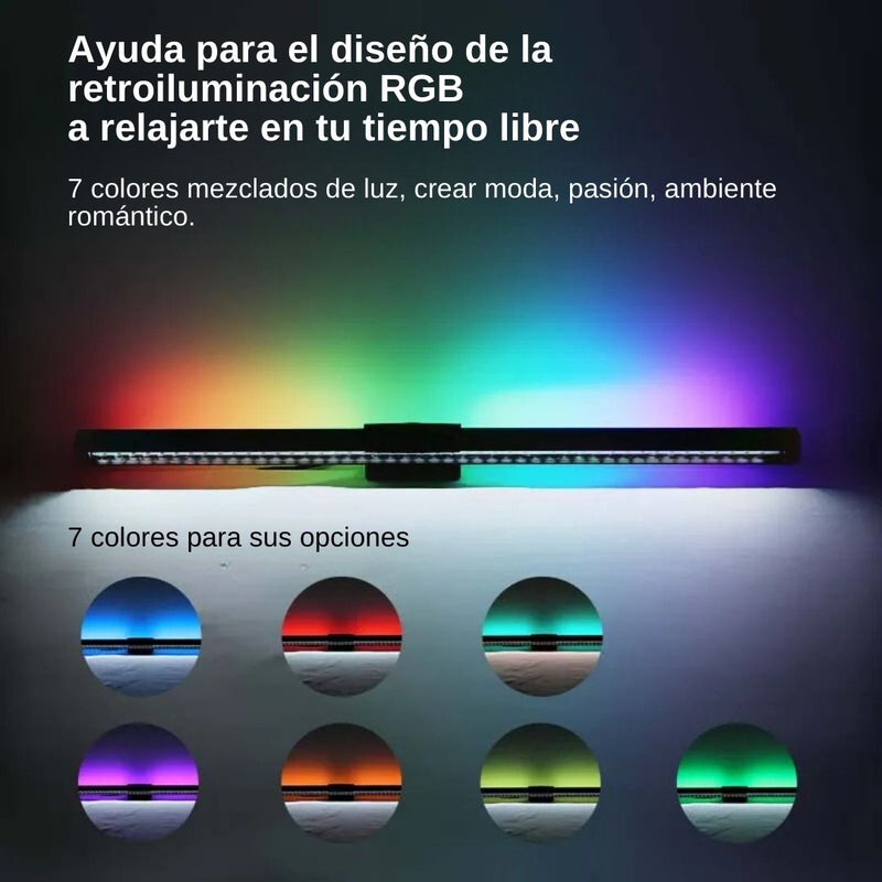 Barra LED Doble Modo: RGB y Luz Blanca