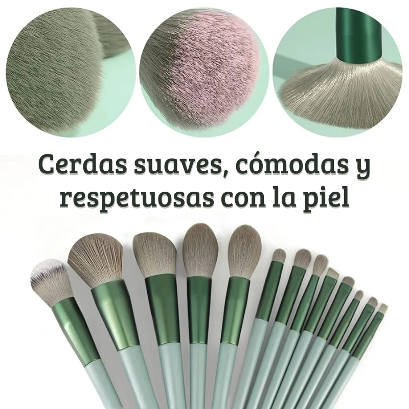 Set de 13 Pinceles Profesionales para Maquillaje